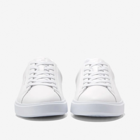 COLE HAAN NIB White Low Top Leather Grand Crosscourt Daily Sneakers Shoes 7 B - Picture 2 of 11